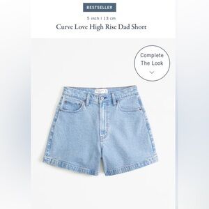 Abercrombie & Fitch - Curve Love Dad Shorts